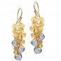 14K Gold Filled Peridot BlueTopaz Earrings