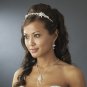 Silver Rhinestone Ivory Pearl Bridal Headband Tiara