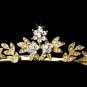 Gold Clear Rhinestone Crystal Tiara Headband