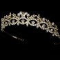 Gold Rhinestone Crystal Butterfly Tiara Headband