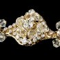 Gold Swarovski Crystal Vintage Bridal Headband Tiara
