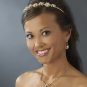 Gold Swarovski Crystal Vintage Bridal Headband Tiara