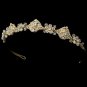 Gold Swarovski Crystal Vintage Bridal Headband Tiara