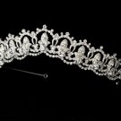 Silver Clear Rhinestone Bridal Tiara Headband