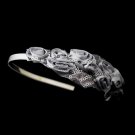 Silver Rose Silver Sequin Headband Headpiece