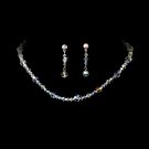 AB Swarovski Crystal Necklace Earring Set