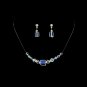 AB Swarovski Crystal String Necklace Earring Set