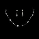 Clear Swarovski Crystal Illusion Necklace Earring Set