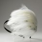 White Feather Austrian Crystal Black Headband