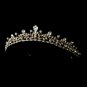 Gold Clear Rhinestone Crystal Bridal Tiara Headband