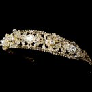 Gold Swarovski Crystal Classic Bridal Headband Tiara