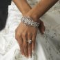 Silver Rhinestone Crystal Elegant Cuff Bracelet