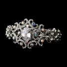 Silver AB Clear Rhinestone Crystal Cuff Bracelet