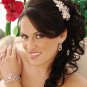 Silver Vintage Rhinestone Crystal Cuff Bracelet