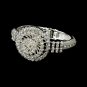 Silver Rhinestone Crystal Round Cuff Bracelet