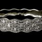 Elegant Sterling Silver Cubic Zirconia Bangle Bracelet
