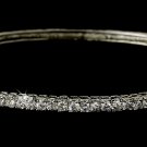 Silver Cubic Zirconia Bangle Bracelet