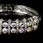 Silver AB Rhinestone Crystal Bangle Bracelet