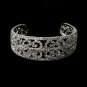 Elegant Silver Rhinestone Crystal Cuff Bracelet
