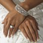 Elegant Silver Rhinestone Crystal Cuff Bracelet
