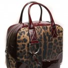 Dolce & Gabbana DG BB2632 Leopard Burgundy Handbag