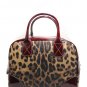 Dolce & Gabbana DG BB2632 Leopard Burgundy Handbag