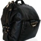 Versace 4 in 1 Black Leather Oversized Handbag Tote