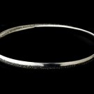 Silver Peace Prayer of Saint Francis Bangle Bracelet