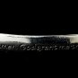 Silver Peace Prayer of Saint Francis Bangle Bracelet