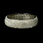 Silver Clear Swarovski Crystal Bangle Bracelet