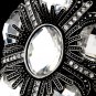 Silver Austrian Crystal Rhinestone Cuff Bracelet