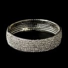 Silver Genuine Crystal Bangle Bracelet