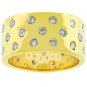 14k Gold Eternity 3 Row CZ Band Ring