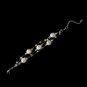 Silver Swarovski Crystal Pearl Beach Bridal Bracelet