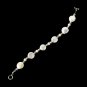 Silver AB Swarovski Crystal Ivory Pearl Bridal Bracelet