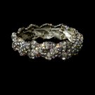 Silver  AB Rhinestone Crystal Bridal Stretch Bracelet