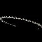 Silver Clear Rhinestone Floral Vine Bridal Tiara