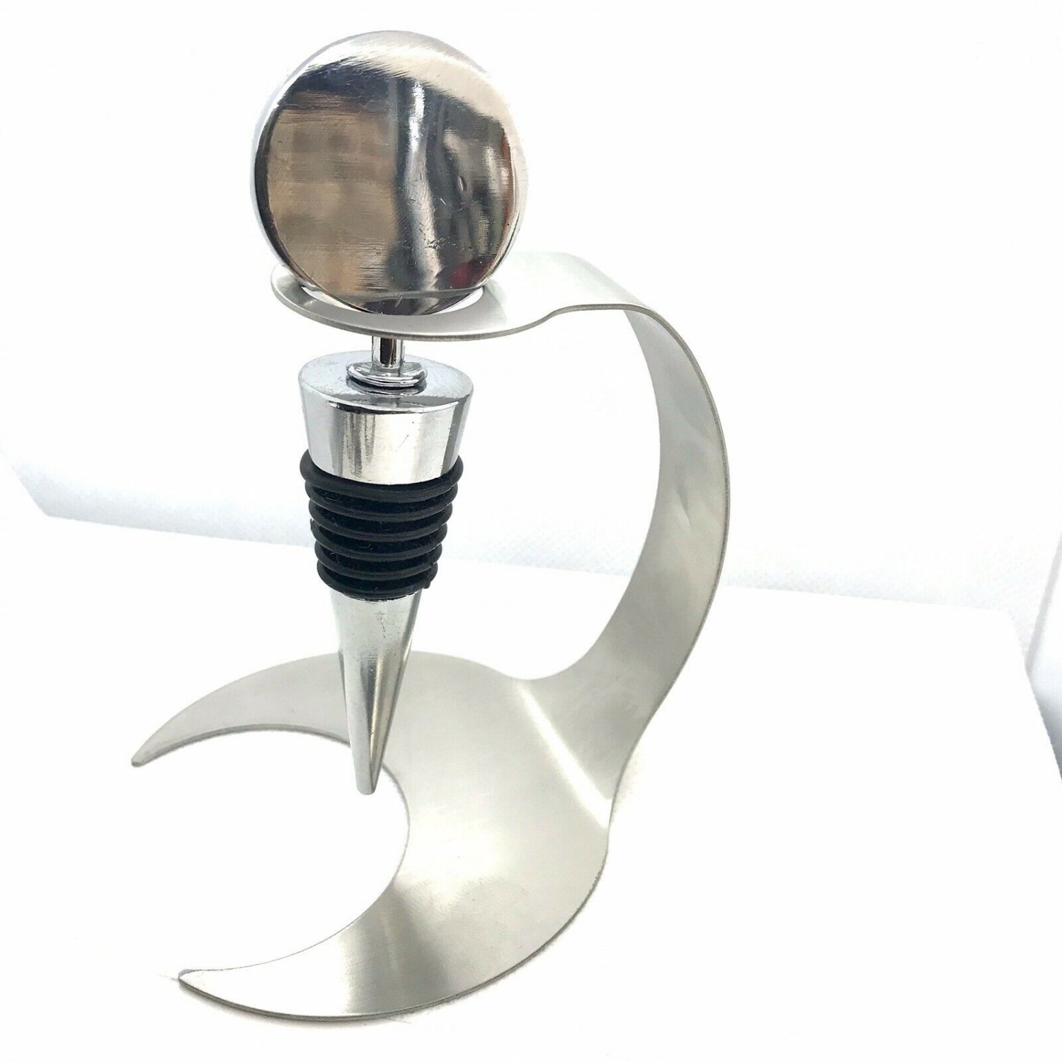 wine bottle stopper Holder Display Stainless Steel