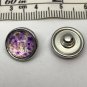 Flowers Purple Yellow Mini snap button 12mm ginger snap Jewelry Fast Shipping