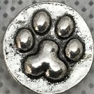 Pet Paw Dog Cat Mini snap button 12mm ginger snap Jewelry Fast Shipping Animal