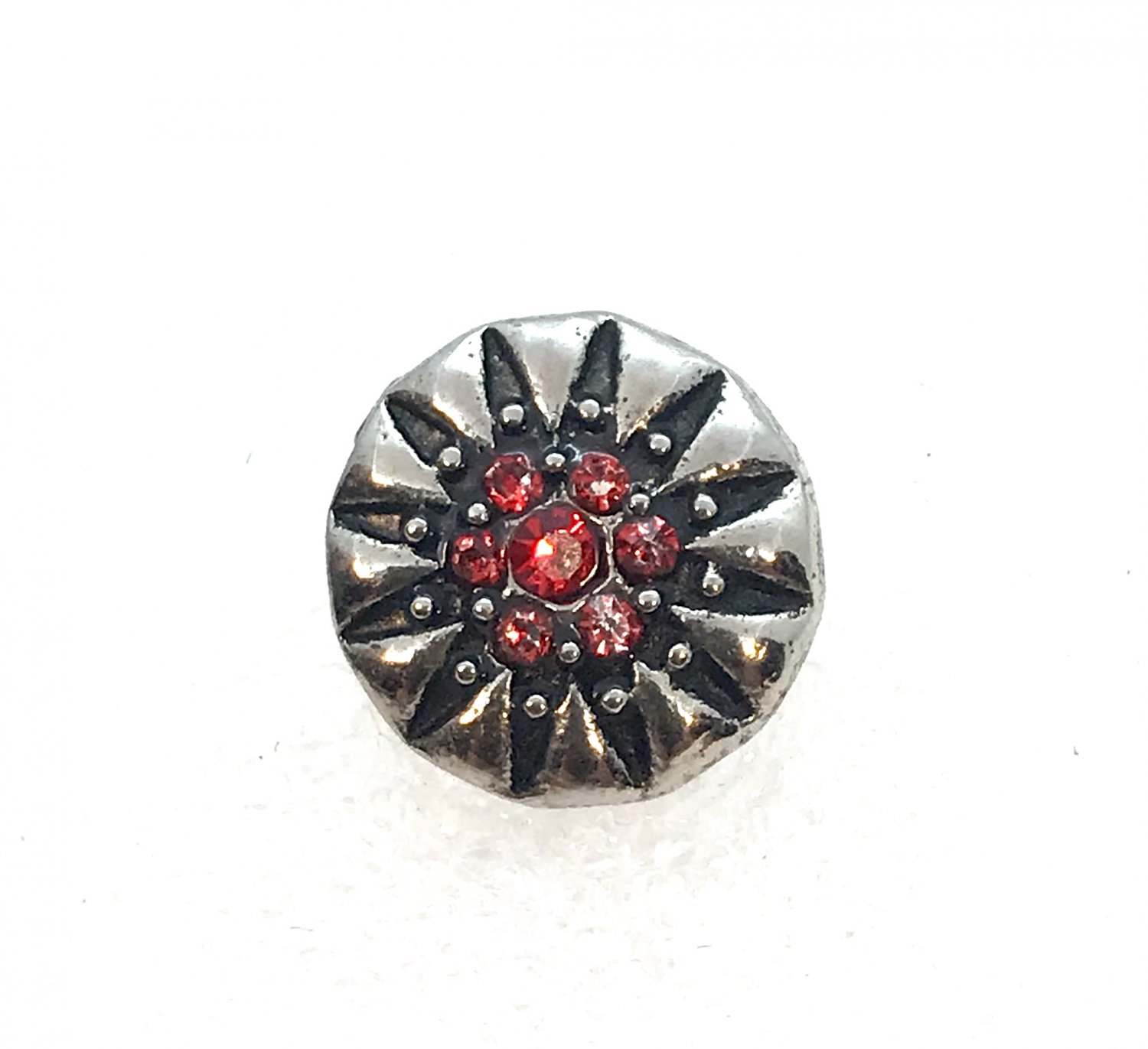 Rhinestone Mini snap button 12mm ginger snap Jewelry Fast Shipping Red