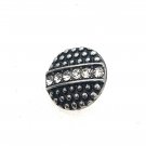 Rhinestone Mini snap button 12mm ginger snap Jewelry Fast Shipping round Clear