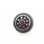 Rhinestone Mini snap button 12mm ginger snap Jewelry Fast Shipping Round Red