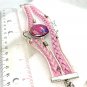 Bracelet leather with charms handmade dome 25mm lobster closer