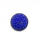 Snap 20mm  crystals high dome blue crystal