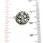 Rhinestone Mini snap button 12mm gingersnap Jewelry Medium Cross Clear