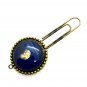 Handmade bookmark Paperclip hand painted dome
