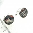 Cuff links Handmade silver plated  copper