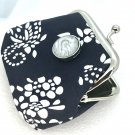 Coin purse with handmade 20mm snap