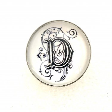 Snap 20mm   Letter D alphabet